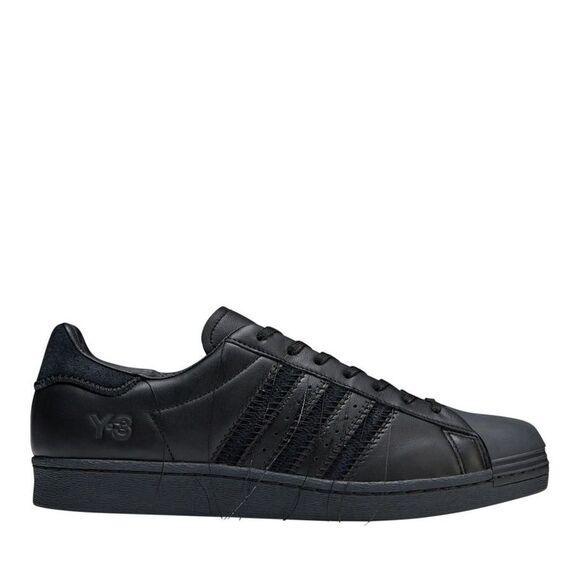 Y-3 Mens Superstar Suede Sneakers / Black